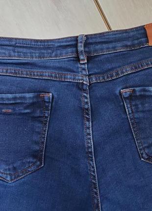 Синие стрейчевые джинсы слим w29 l324 фото