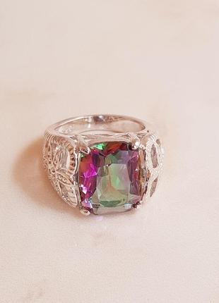 Кільце з містік топазом