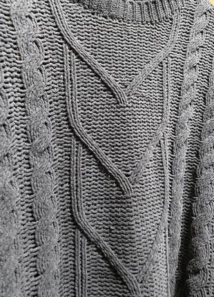 Вязаный 🧶 мягкий свитер с милым узором из плюшевой пряжи10 фото