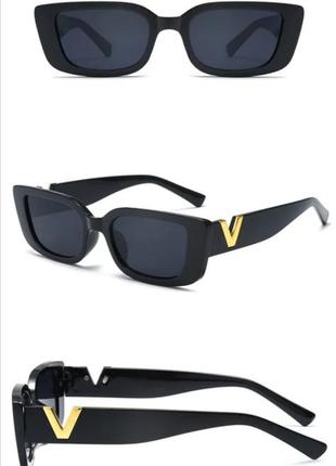 Чорні ретро окуляри, тренд 2024, нові!2 фото