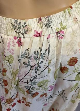 Віскозні штани- колюти в квіти/46/brend marks& spencer5 фото