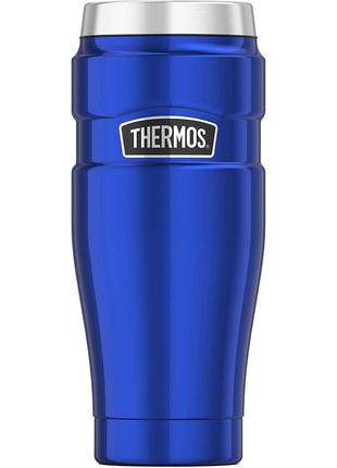 Термокружка 470 мл thermos "stainless king travel tumbler" (160027) metallic blue