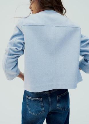 Стильная новинка короткая мягкая куртка пиджак жакет zara зара2 фото