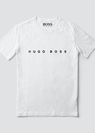 Женская футболка оверсайз oversize hugo boss хуго босс белая