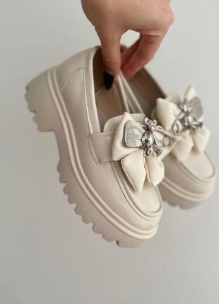 Классные туфли лоферы для девушек р.33-385 фото