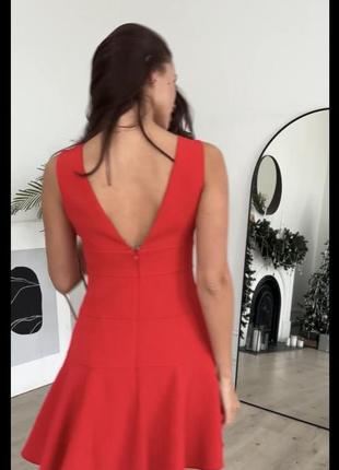 Красное мини платье marsego3 фото