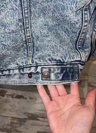 Джинсовая куртка с овчиной levi’s premium xs5 фото