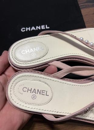 Chanel шлепанцы кожа5 фото