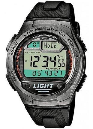 Мужские часы casio w-734-1a, черный цвет