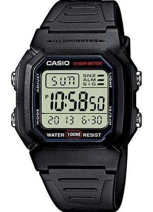 Мужские часы casio digital sport w-800h-1aves1 фото