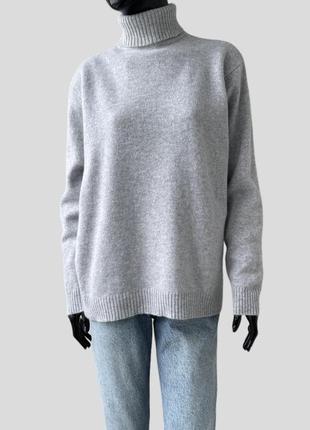 Шерстяной ангоровый свитер с высоким воротником ewm pure classics2 фото