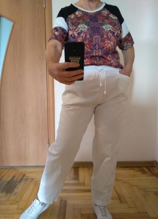 Классные штаны, джинсы спортивного стиля с карманами, катон, размер 164 фото