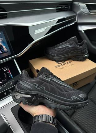 Мужские кроссовки salomon advanced xt-slate all black7 фото