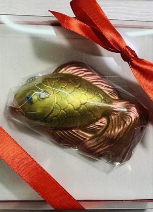 Шоколадная рыбка. рыбка из шоколада. шоколадна рибка. смешной подарок любителю рыбалки2 фото
