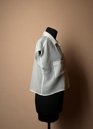 Легкая полупрозрачная укороченная блузка3 фото