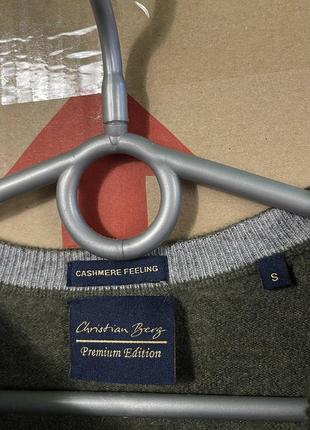Чоловіча базова кофта светр christian berg premium edition cashmere feeling4 фото