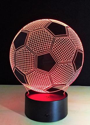 3d світильники-нічники, футбольний м'яч, світильник 3d, цікаві подарунки2 фото