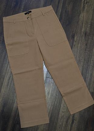 Тренд: крутые прямые кюлоты укороченные брюки с накладными карманами next tailoring1 фото