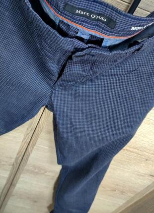 Мужские стильные зауженные брюки marc o polo в серо-синем цвете  размер 34/343 фото