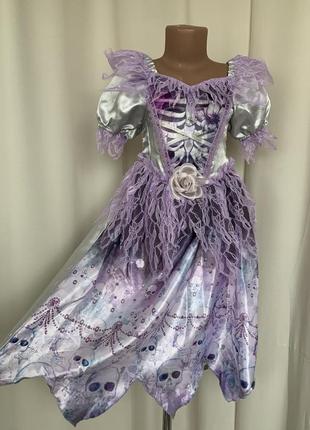 Відьма мертва наречена королева бала сукня карнавальна1 фото