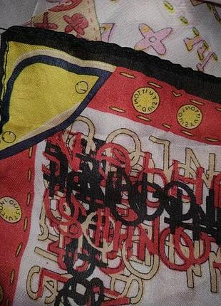 Шикарная шёлковая шаль платок louis vuitton monogram map5 фото