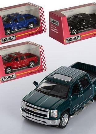 Kmkt5381w машина металева kinsmart chevrolet silverado в коробці 16*8,5*7,5см