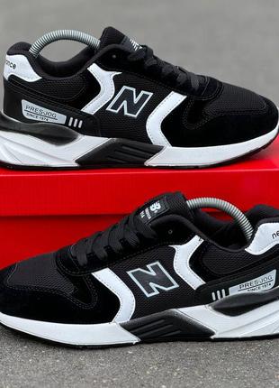 Чёрные кроссовки new balance унисекс