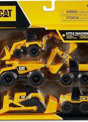 Набір машинок, cat construction little machines  іграшковий набір, самоскид, екскаватор, грузовик