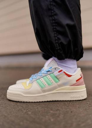 Женские кроссовки adidas forum low multicolor