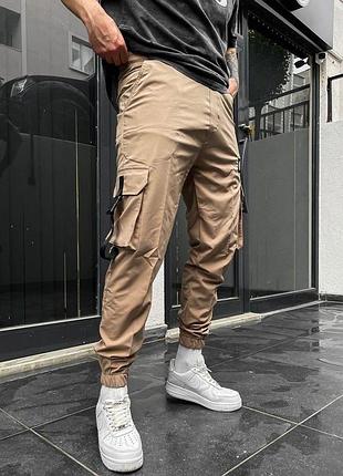 Штаны мужские бежевые стон айленд в стиле stone island