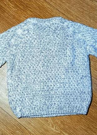 Теплый вязаный свитер f&amp;f. 12-18 мес. рост 86-92 см.2 фото