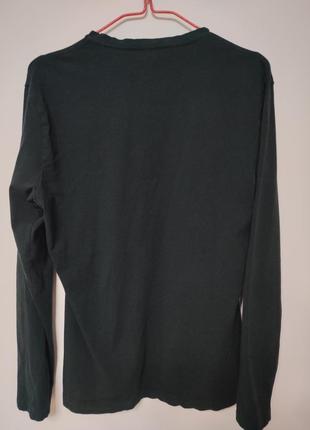 Лонгслів кофта футболка довгий рукав чоловіча хакі h&m, розмір м.5 фото