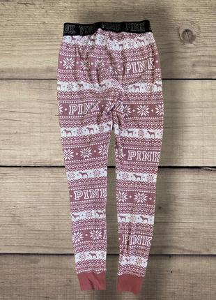 Лосины подштанники домашние штаны пижама vs pink victoria’s secret виктория сикрет8 фото