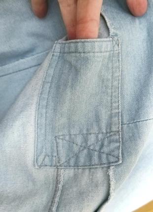 Джинсовый голубой пиджак джинсовка жакет батал джинсовый6 фото