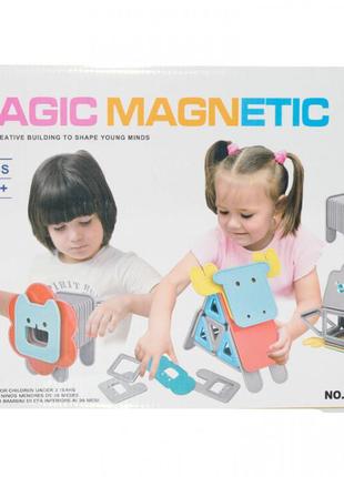 Магнитный конструктор для девочек 40 деталей magic magnetic  jh8986