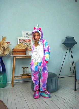 Детская пижама кигуруми единорог искорка, пижама для детей1 фото