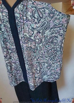 Фирменная tu летняя блуза со 100 %хлопка в етно рисунок со вставкой, размер 4хл-5хл5 фото