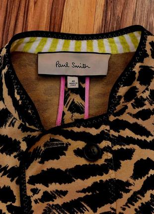 Эффектное летнее пальто  "paul smith" с леопардовым принтом8 фото