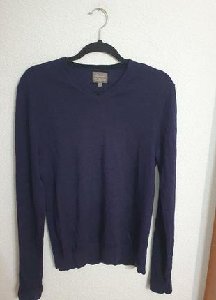 Стильный ультра тонкий свитер из шерсти мериноса