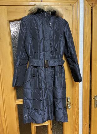 Длинный пуховик в хорошем состоянии