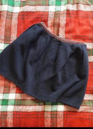 Пышная юбка юбка с бархатным пояском