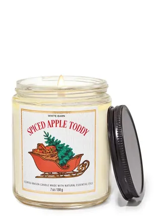 Ароматизована свічка spiced apple toddy bath and body works