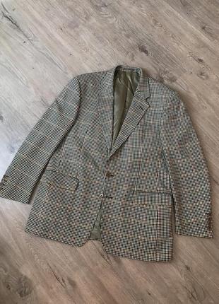 Burberrys vintage wool blazer шерстяной винтажный пиджак в гусиную лапку