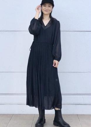Елегантна шифонова сукня uniqlo р. м/38/10, l/40/12.
