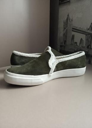 Слипоны кеды keds (38) из натуральной замши утепленные женские4 фото