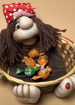 Цукерниця , корзина декор на кухню , етно декор, етно сувеніри, український подарунок