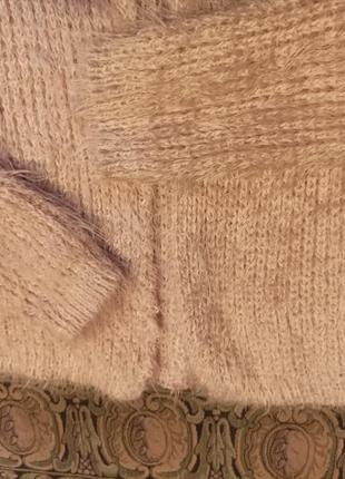 Мягкий теплый мохерный (травка) свитер кардиган итальянского бренда9 фото