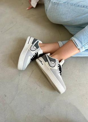 Найк аэр кеды серые с белым max nike air