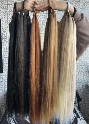 Накладной хвост 70 см блонд песочный, парики, шиньон, накладные волосы2 фото