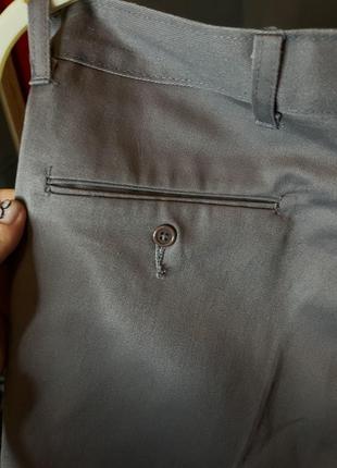 Серые шорты в стиле преппи из костюмной ткани7 фото
